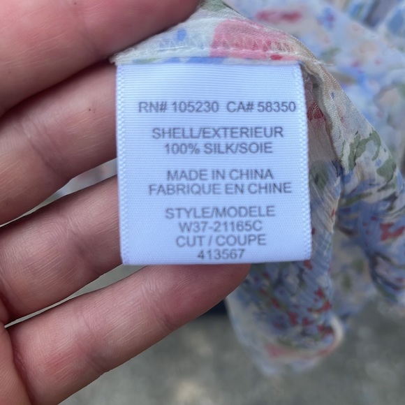 Joie Blouse Size Small 100% Silk - Picture 3 of 3